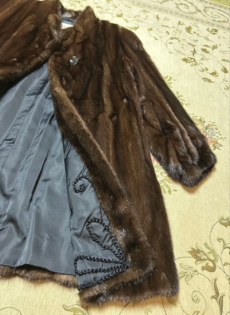 【美品】【上質毛皮】ミンクハーフコート　日本製　三越購入