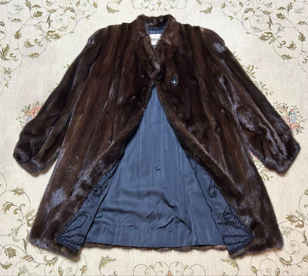 【美品】【上質毛皮】ミンクハーフコート　日本製　三越購入