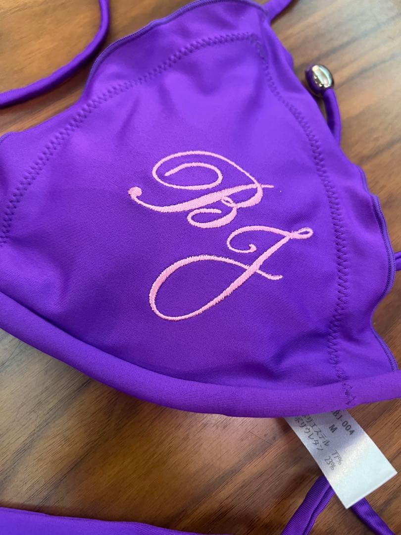 ベストボディジャパン大会公式水着 パープル　Mサイズ 袋付き ⭐️お値下げしました