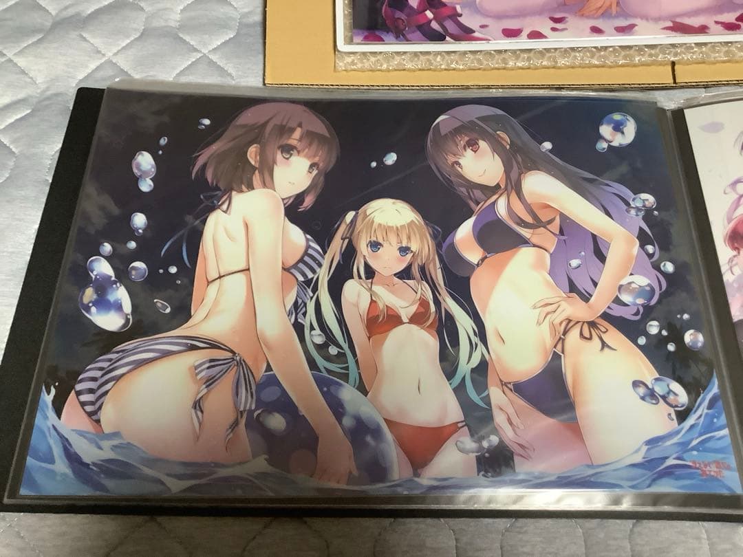 e*3様 冴えない彼女の育てかた クリアポスター 4点 ＆ 耐水ポスター 2点