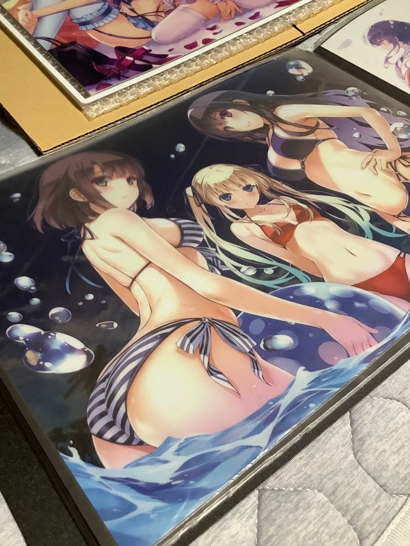 e*3様 冴えない彼女の育てかた クリアポスター 4点 ＆ 耐水ポスター 2点