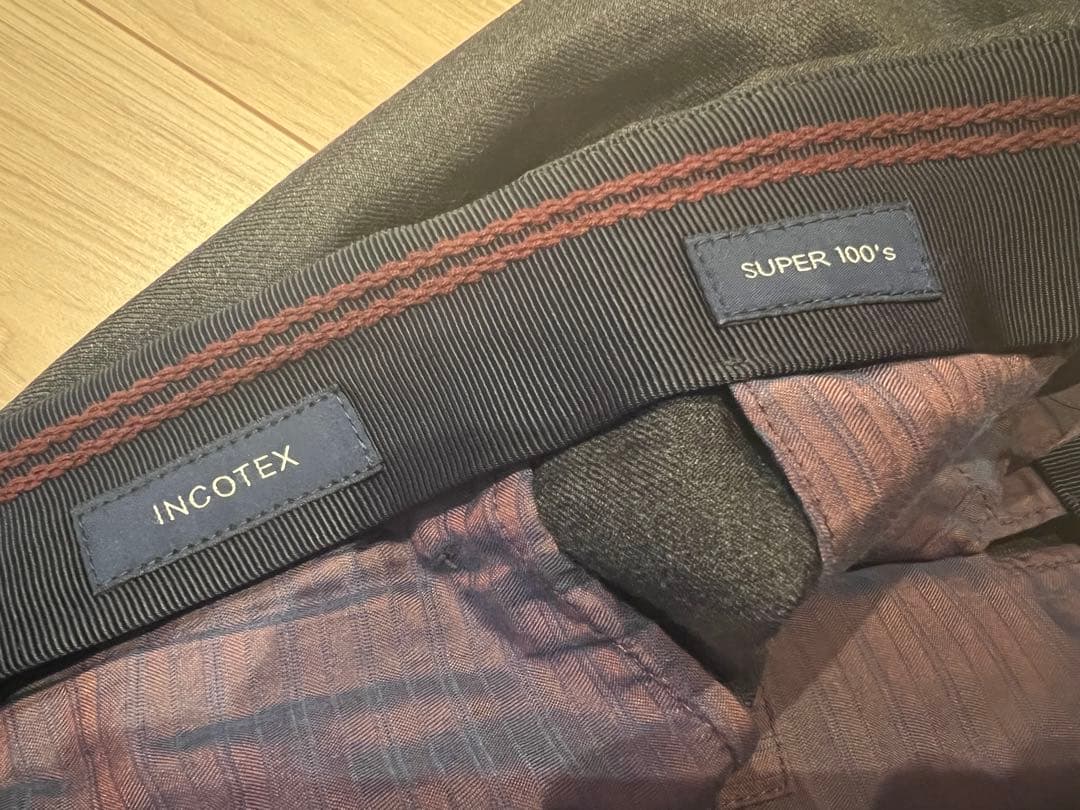 INCOTEX スラックス 2本セット ネイビー グレー