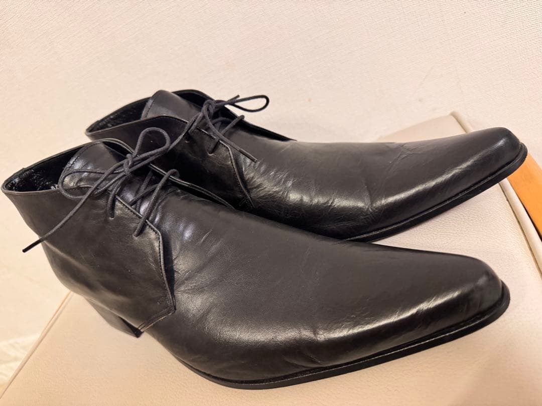 【美品】フープディドゥ ポインテッドトゥ シューズ 27㎝ ブラック