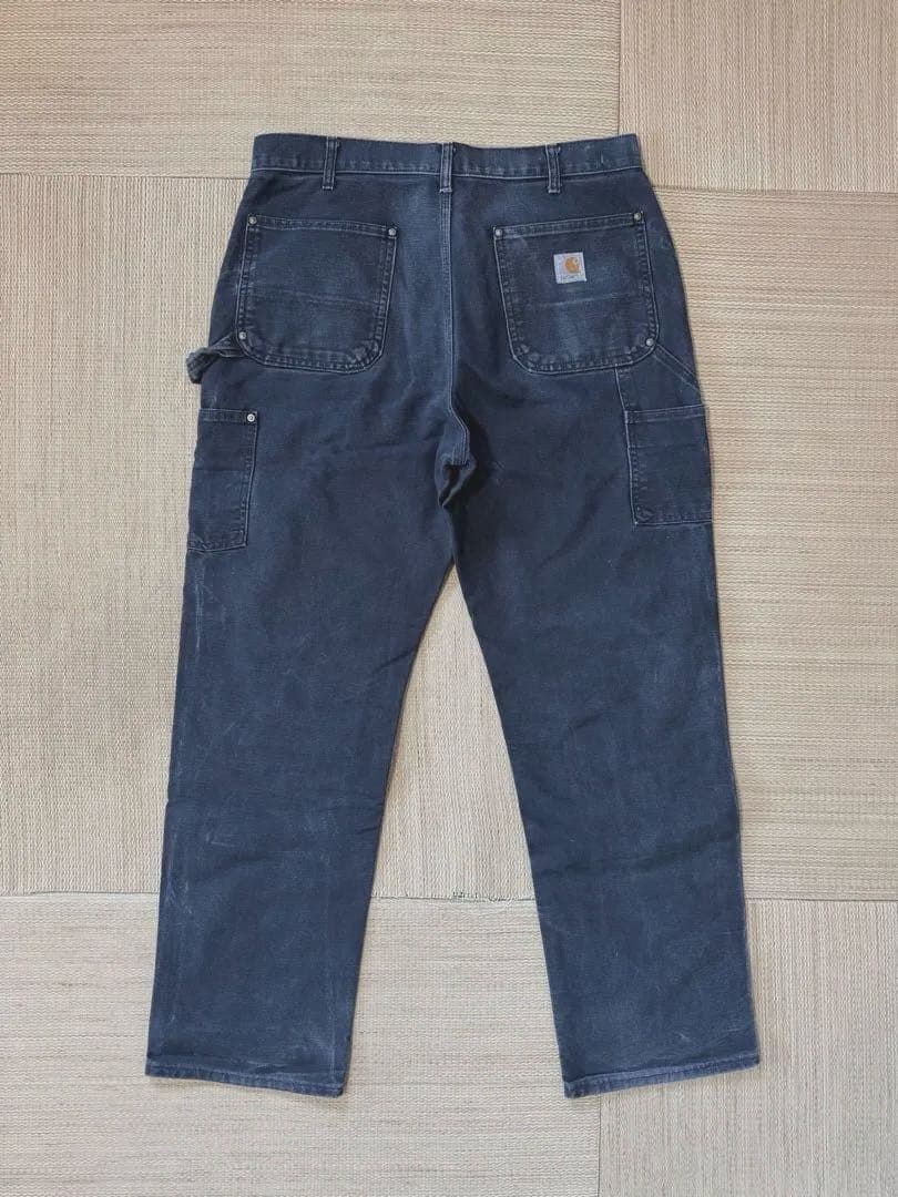 ビ*ン様 carhartt カーハート double knee USA製 ブラッ