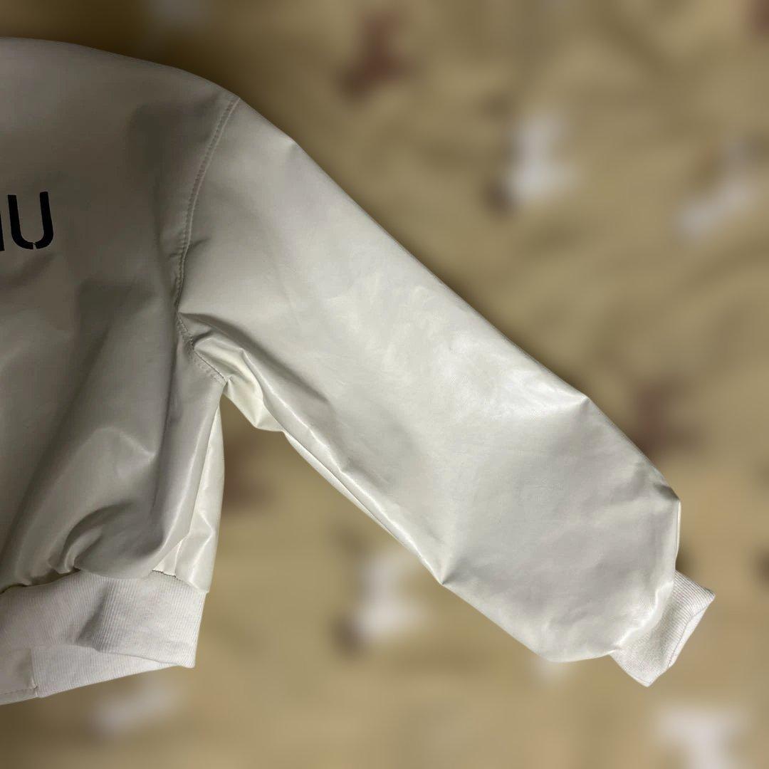 MIU MIU・ジャンパー・ブルゾン・スタジャン・ジャケット・ホワイト・S相当