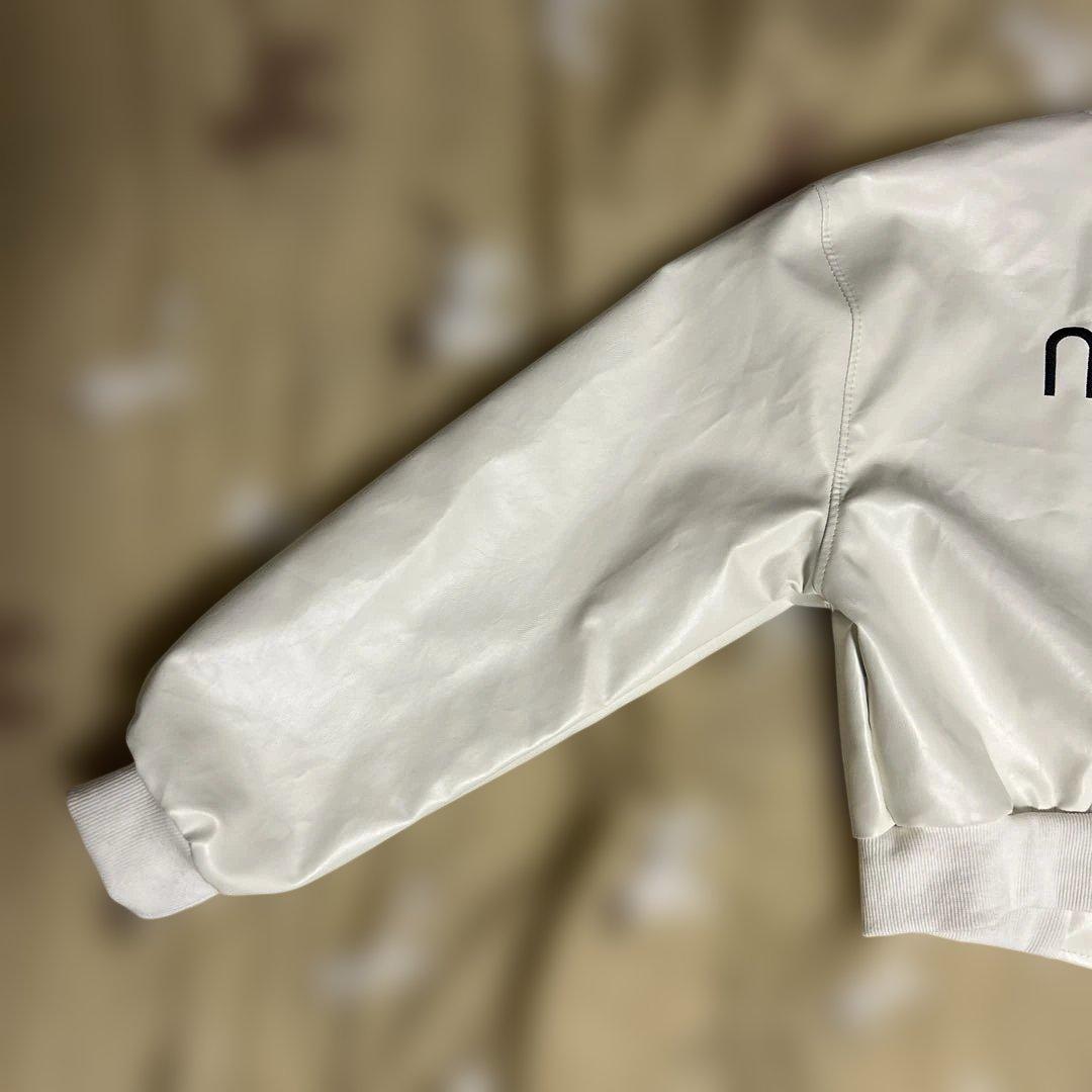 MIU MIU・ジャンパー・ブルゾン・スタジャン・ジャケット・ホワイト・S相当