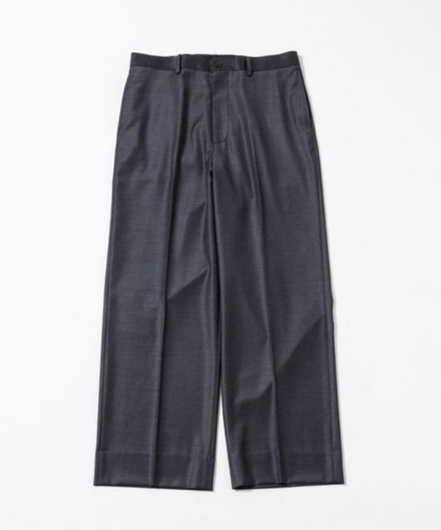 「ASSEMBLANC」シルクブレンドクリースワイドトラウザー