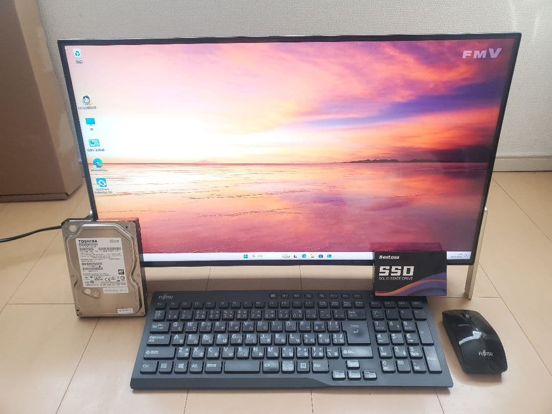 富士通/i7-7700HQ/SSD512GB/メモリ16GB/オフィス2024