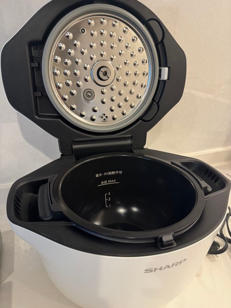 極美品 2021年製 SHARP ホットクック KN-HW16E-W ホワイト