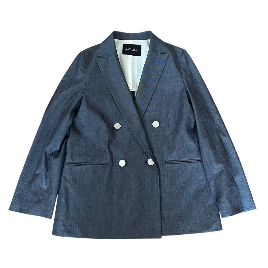 完売品 グリーンレーベルリラクジング シャンブレー ダブル ジャケット38