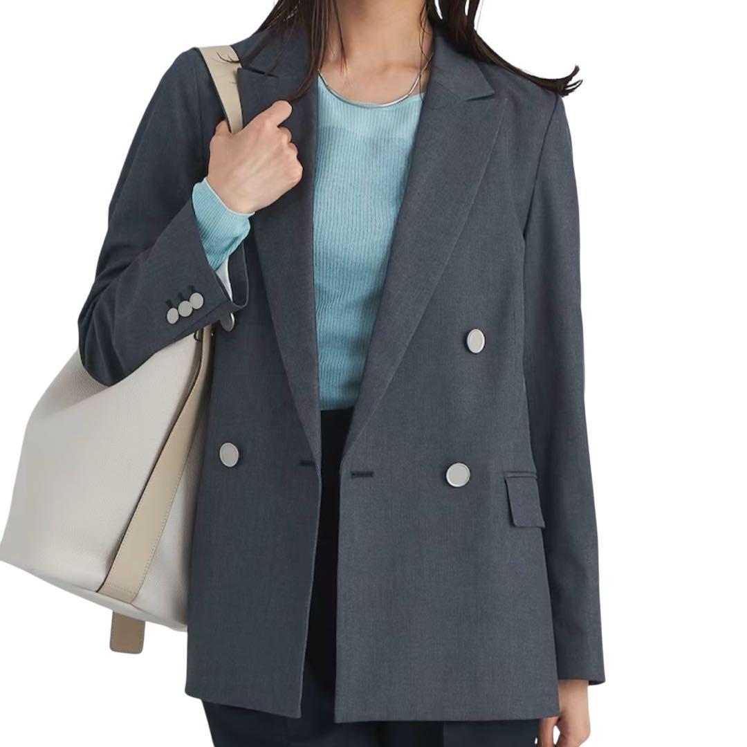 完売品 グリーンレーベルリラクジング シャンブレー ダブル ジャケット38