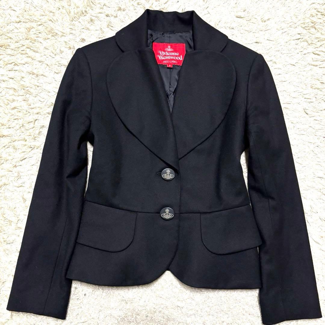 極美品　ヴィヴィアンウエストウッド　ラブジャケット　ウール　オーブボタン　ロゴ