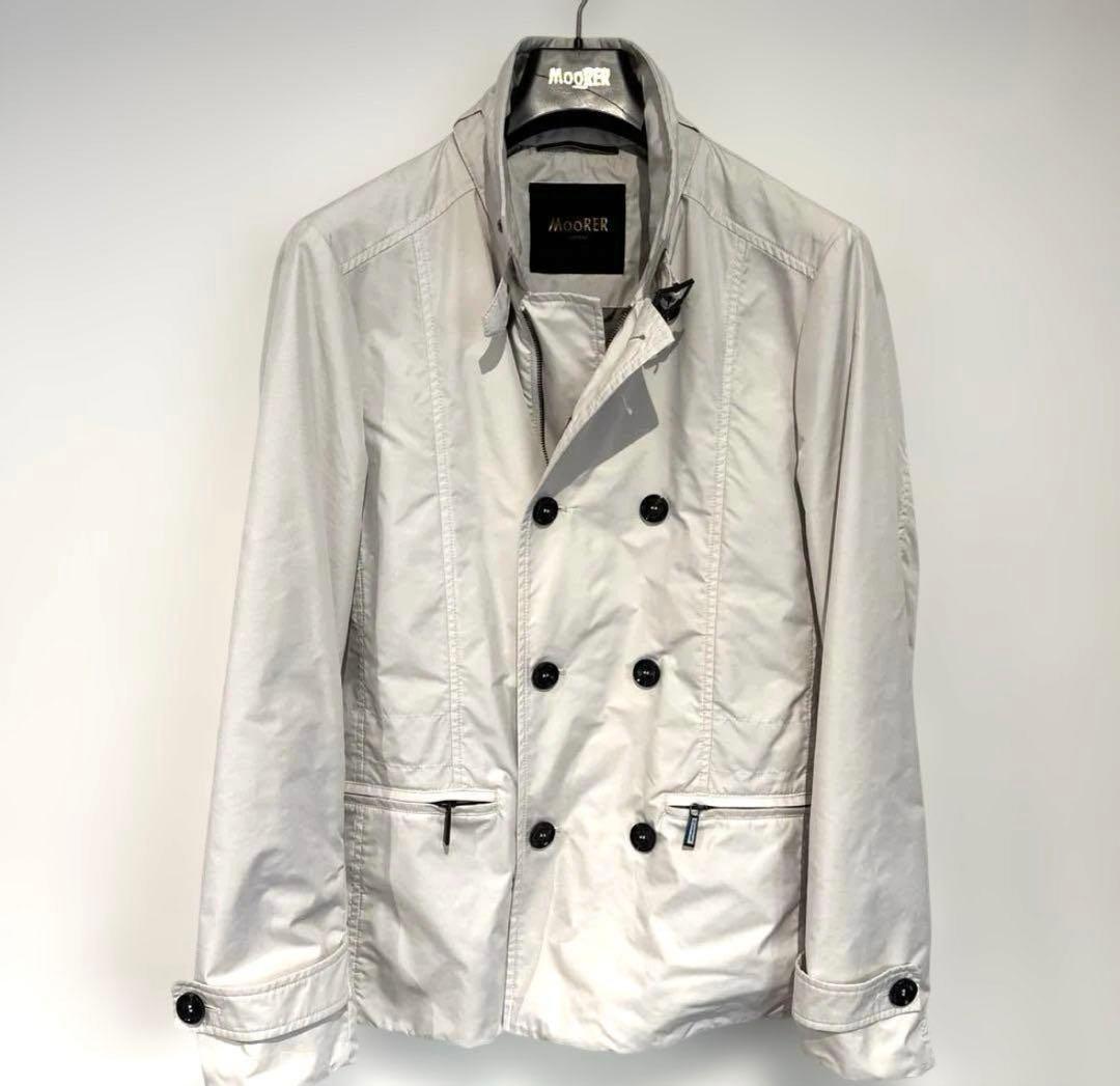 Miapug　MooRER 46 ナイロン　ジャケット　オフホワイト　白