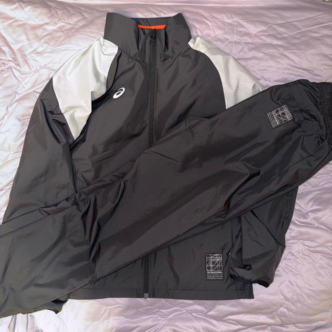 アシックス ウインドブレーカー メンズ 上下セット Lサイズ