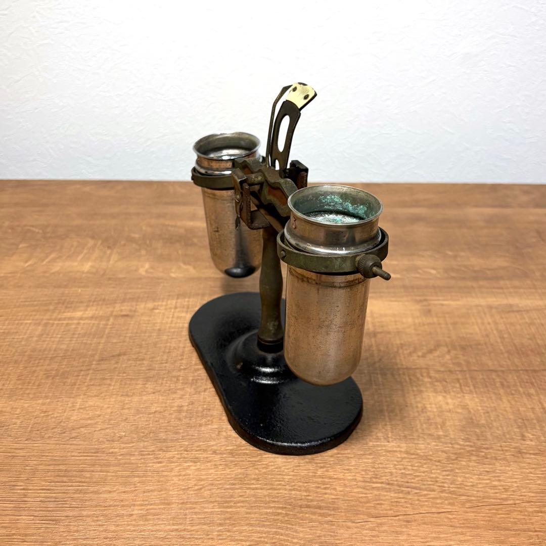 アンティーク 天秤 はかり 金属製 試験管 インダストリアル ジャンク