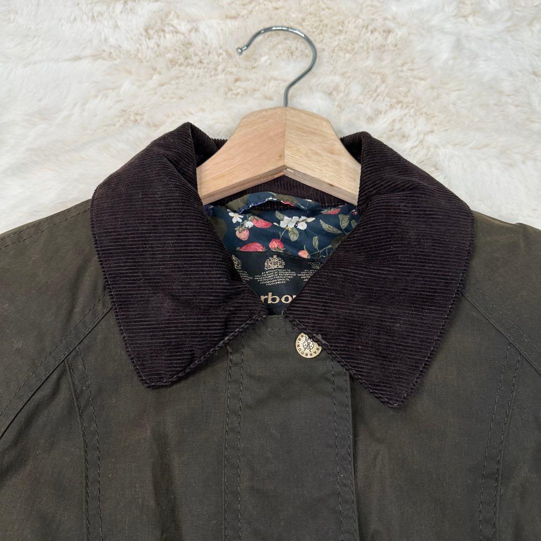 ✨希少✨激レア✨Barbour 花柄裏地オイルドジャケット 英国製 花柄