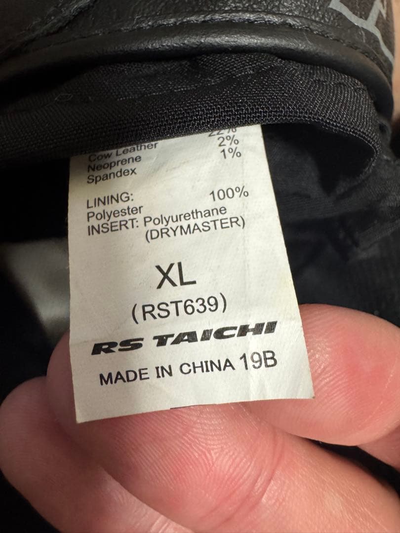 RS TAICHI e-HEAT プロテクション 電熱グローブ RST639