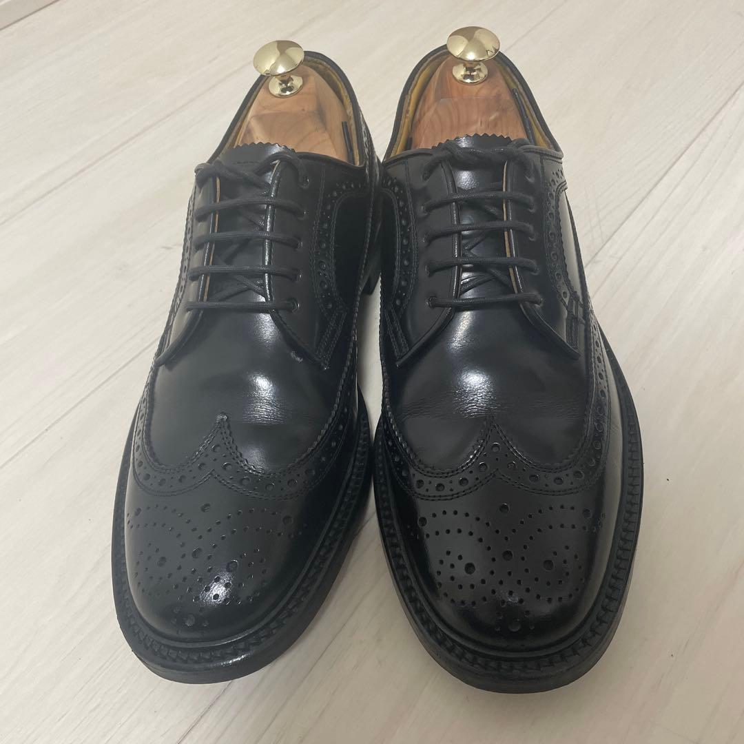 【美品】リーガル　ウイングチップ　2589 ブラック　24.5