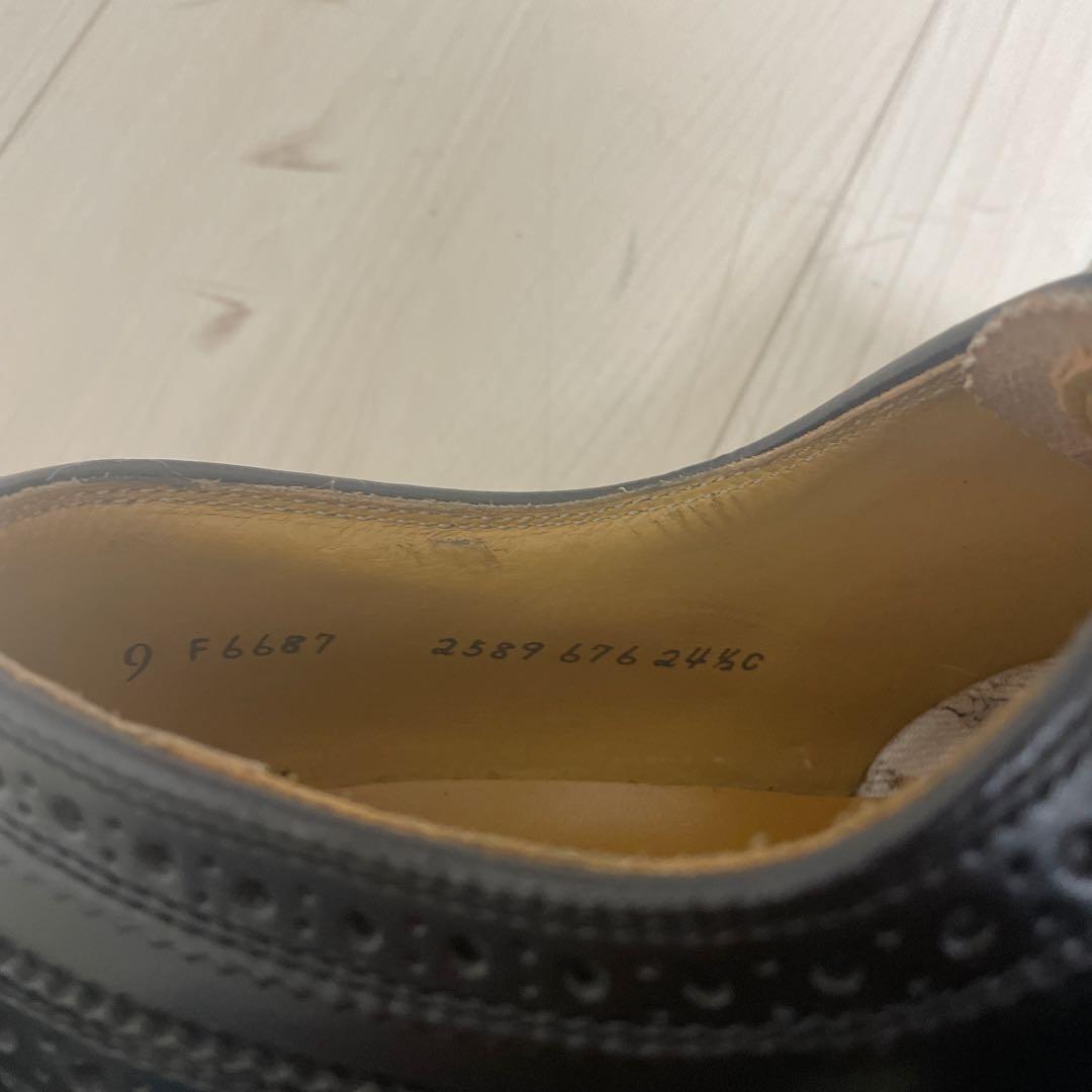 【美品】リーガル　ウイングチップ　2589 ブラック　24.5