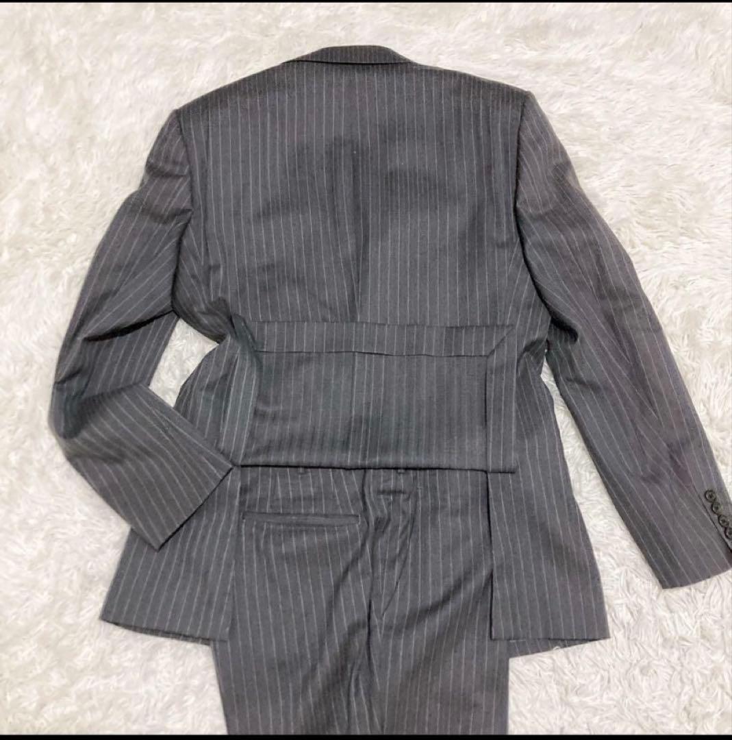TAKEO KIKUCHI ストライプビジネススーツ 大きめ クリーニング済