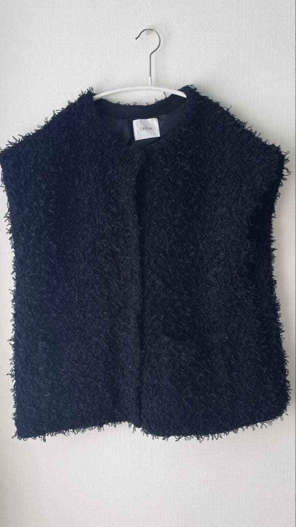 OHGA　MOKE VEST　オーガ　モケベスト　黒　ブラック