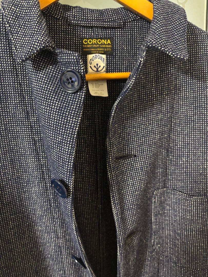 【美品】CORONAコロナ ユーティリティ カバーオール ジャケット ウール
