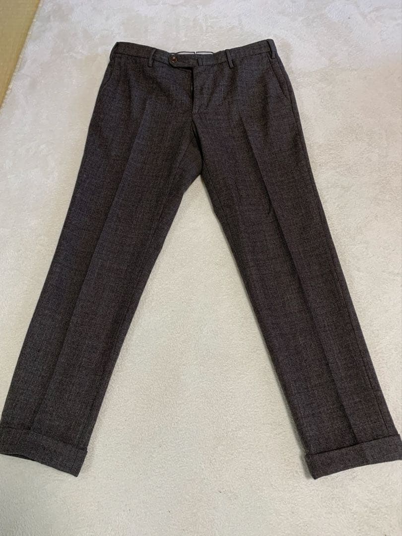 INCOTEX インコテックス　SLOWEAR ウールスラックス　48 L 茶