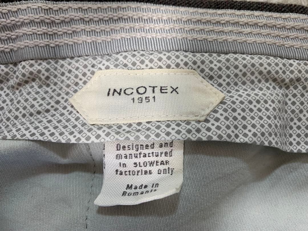 INCOTEX インコテックス　SLOWEAR ウールスラックス　48 L 茶