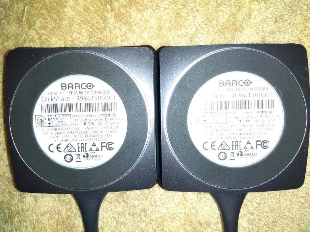 【美品】BARCO ClickShare Button USB-A 増設用 2個