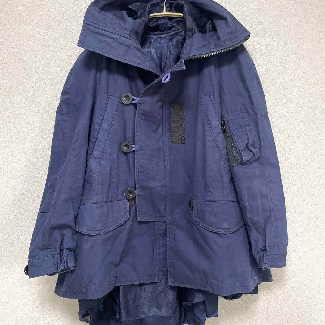 sacai ドッキングコート N-3B スタジャン ma-1 アシメ