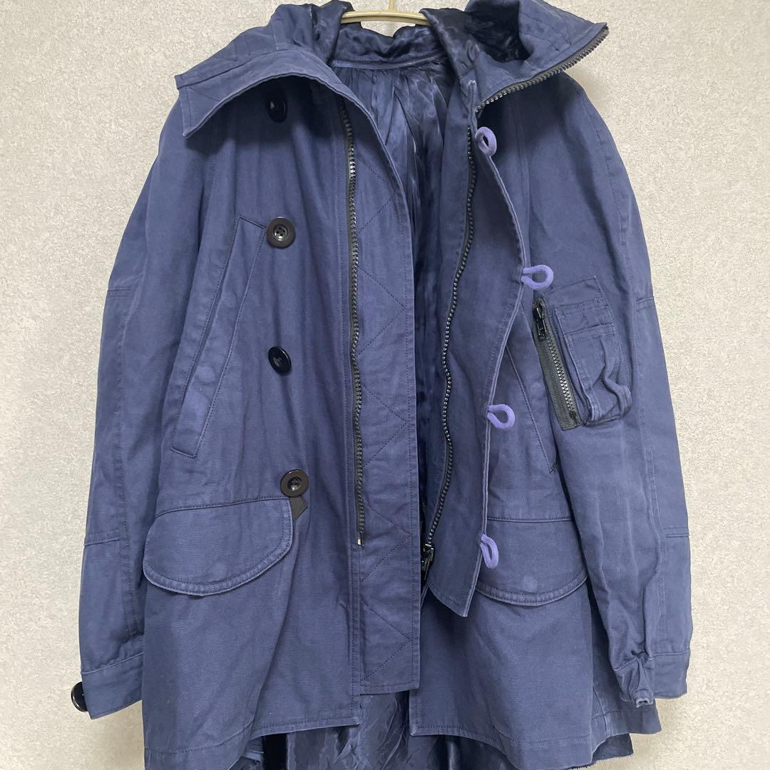 sacai ドッキングコート N-3B スタジャン ma-1 アシメ