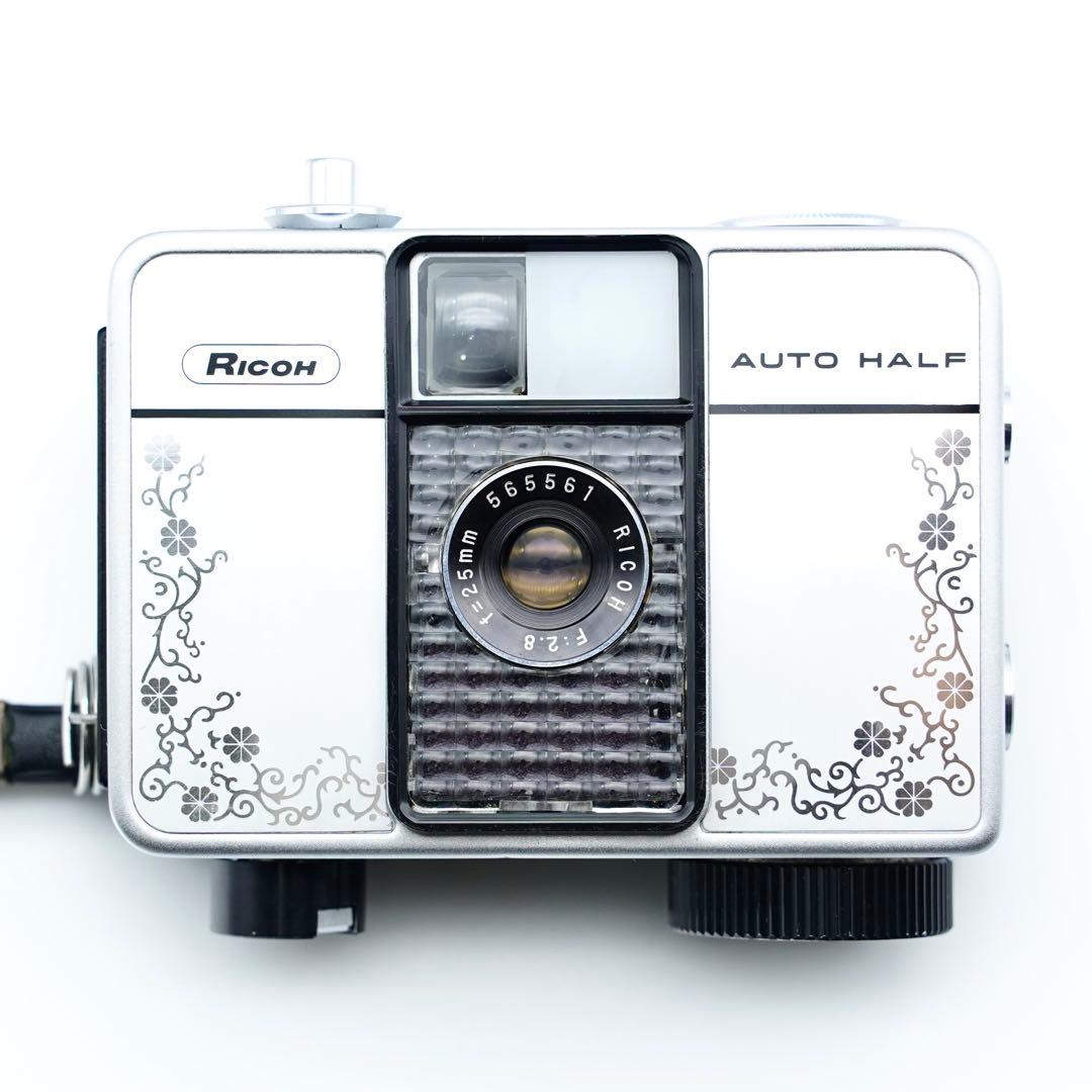 【動作確認・清掃済み＊試写あり】リコーオートハーフE 花柄