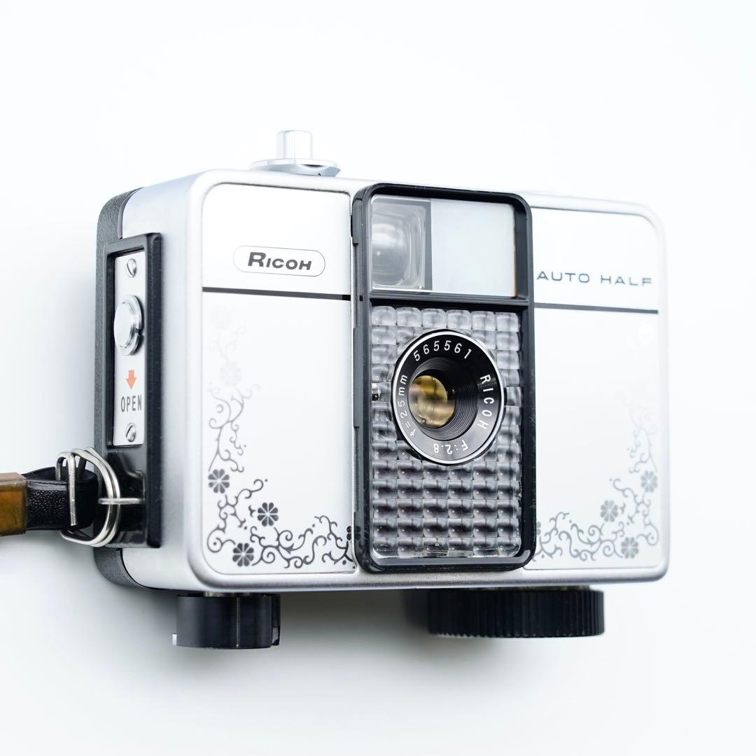 【動作確認・清掃済み＊試写あり】リコーオートハーフE 花柄