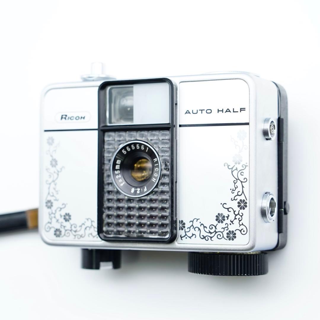 【動作確認・清掃済み＊試写あり】リコーオートハーフE 花柄