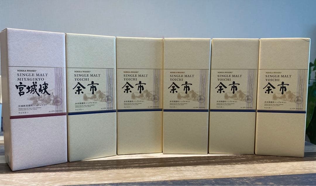 余市 宮城峡箱付　ウイスキー 6本セット 700ml