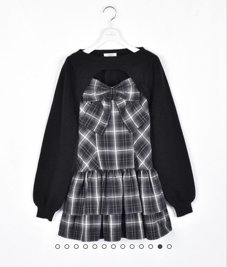 evelyn リボンボレロワンピース