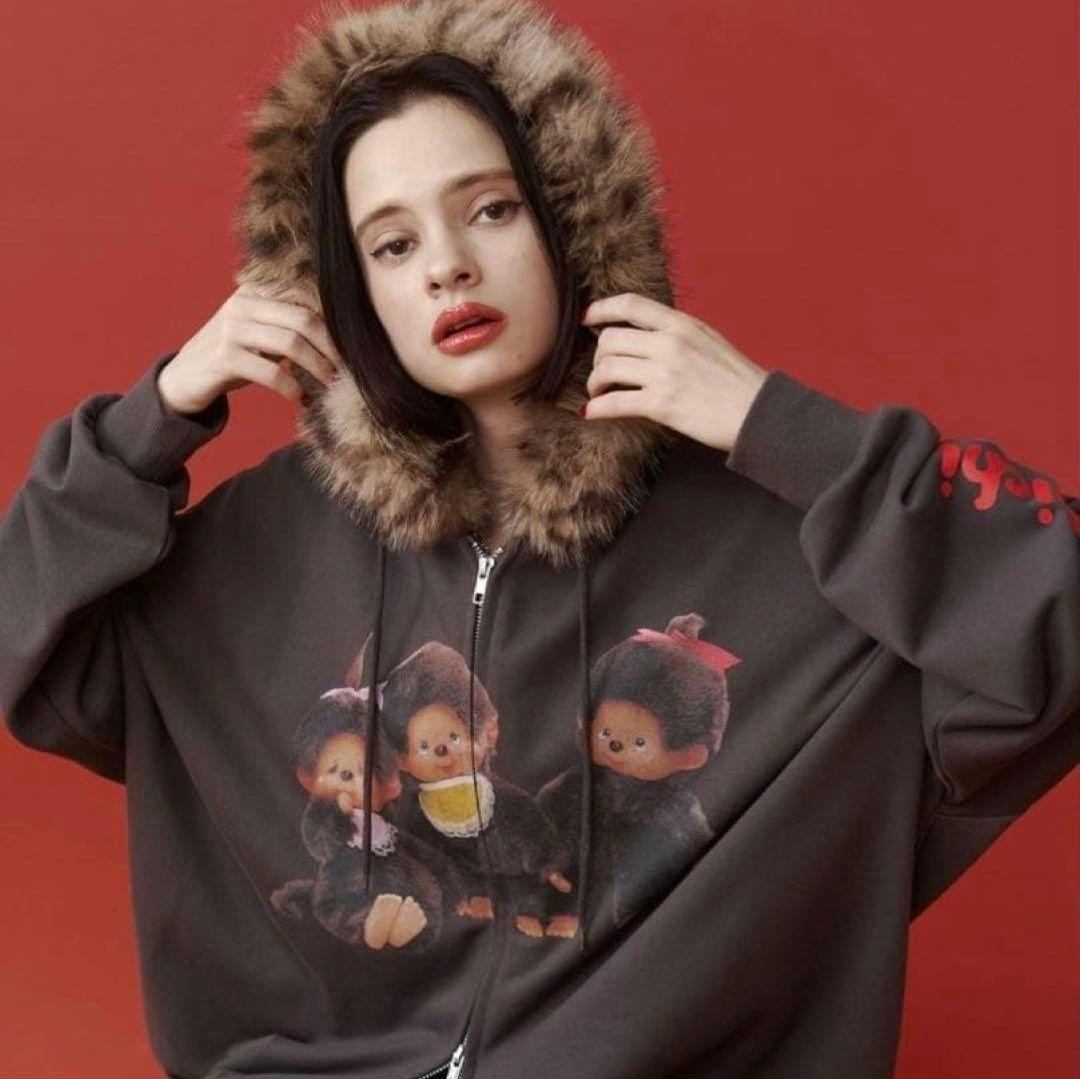 monchhichi×jouetie コラボパーカー　ジュエティモンチッチ