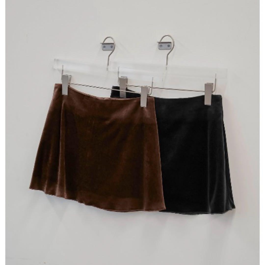 今期 新品TODAYFUL Velour Square Skirt ミニスカート