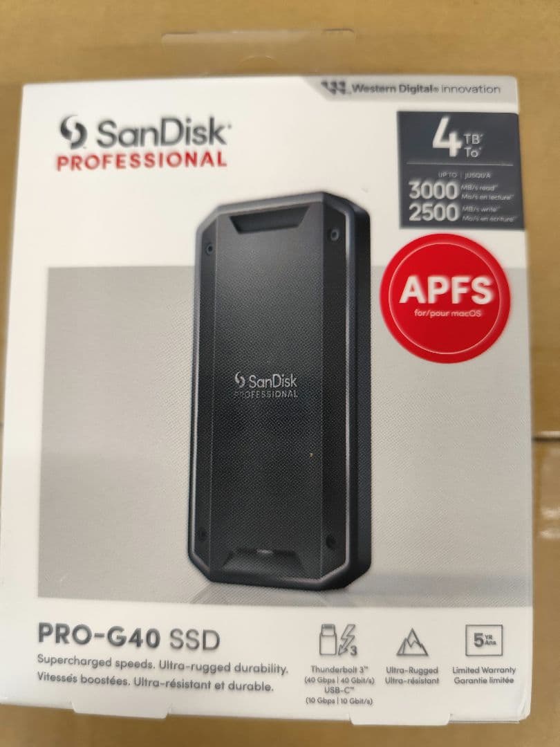 ポータブルSSD PRO 4TB SDPS31H-004T-GBCND/E