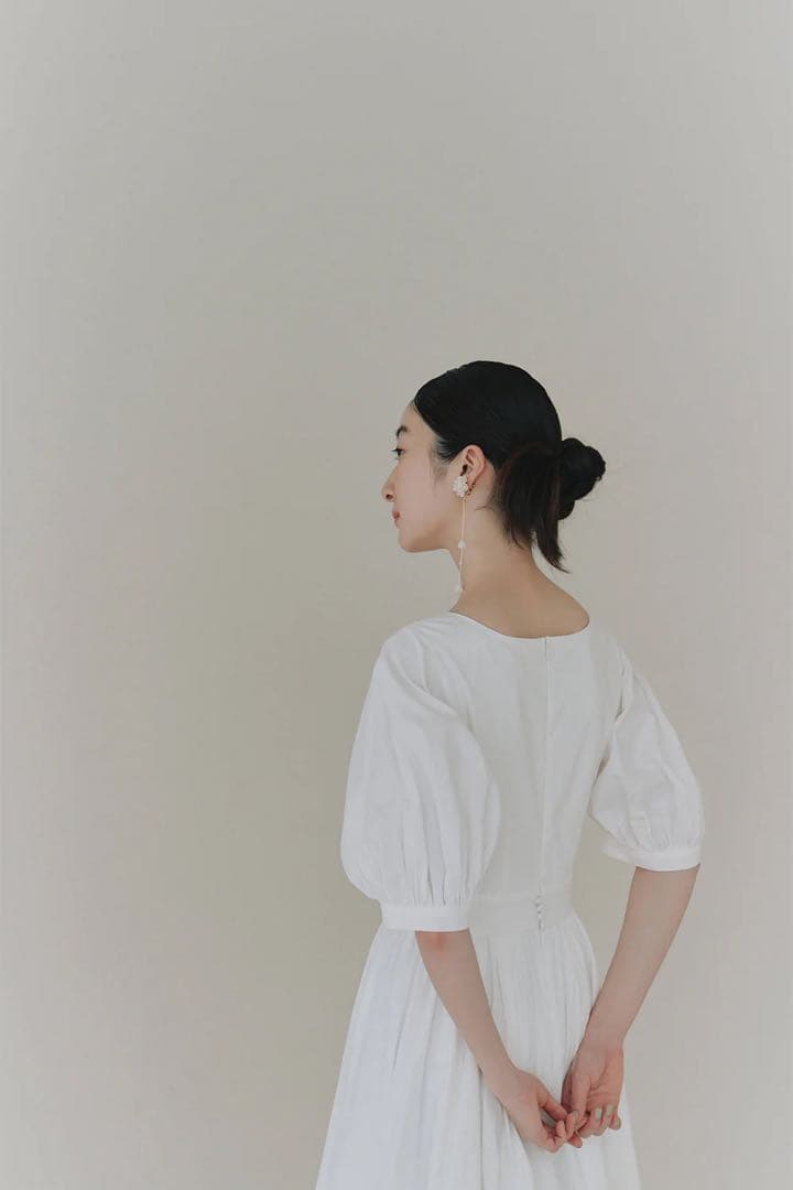 kaene タフタカシュクールドレス