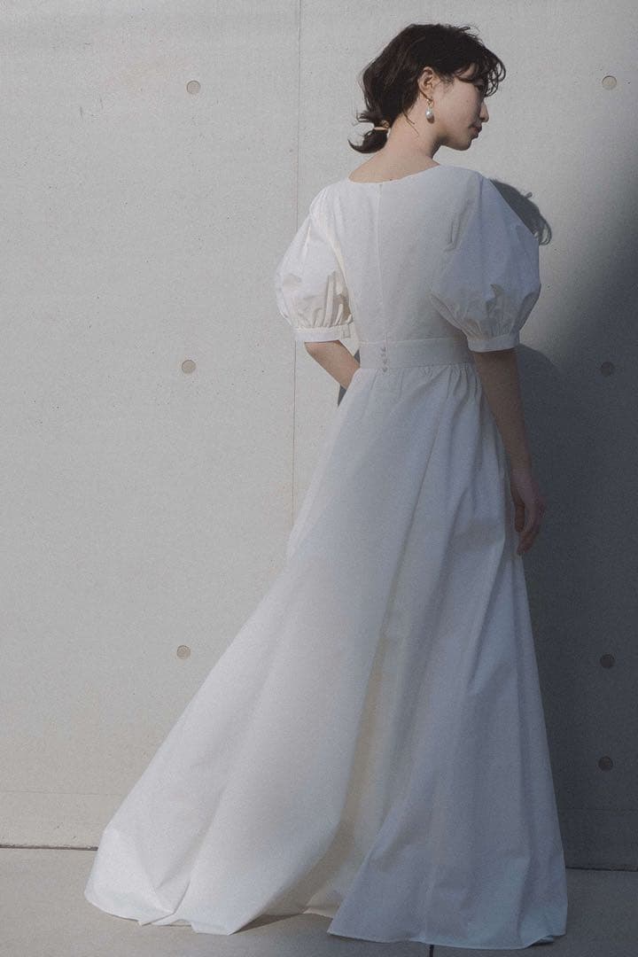 kaene タフタカシュクールドレス