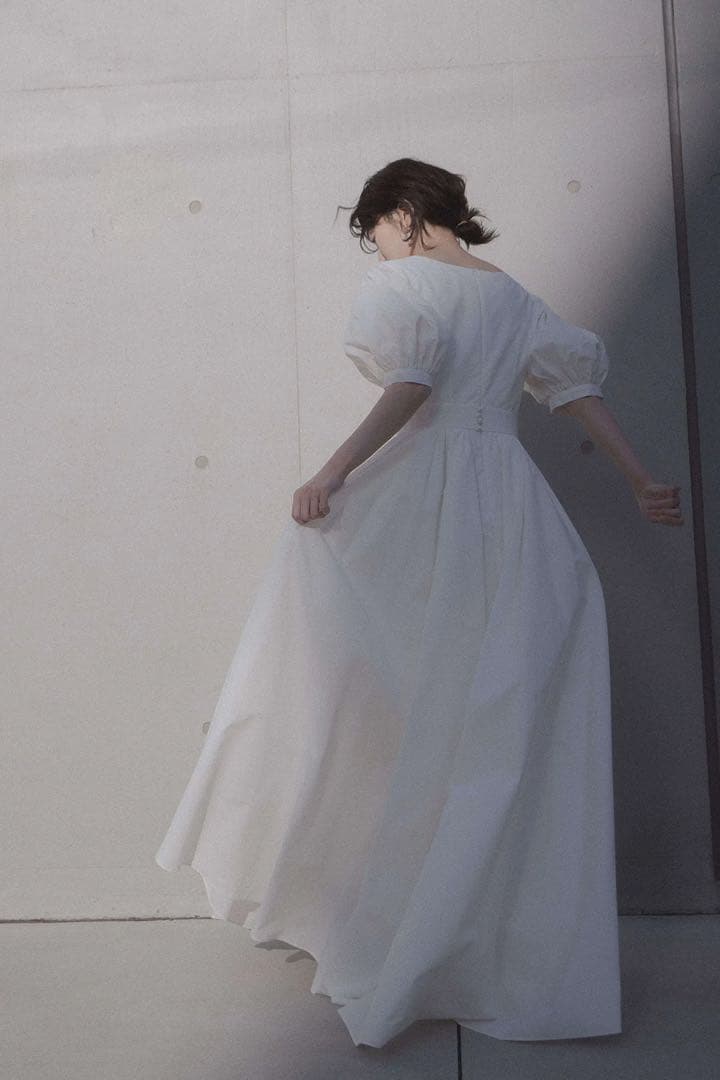 kaene タフタカシュクールドレス