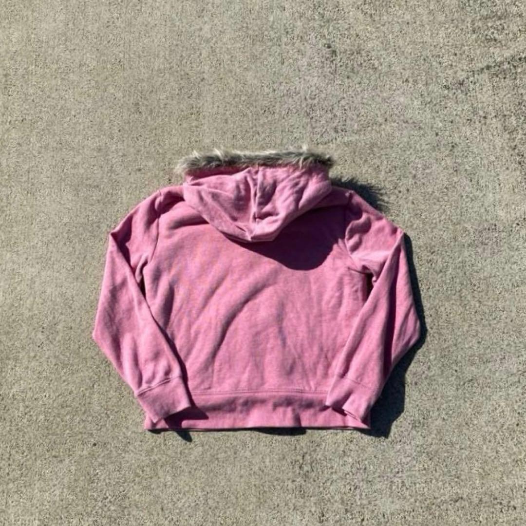 トップス 00s archive GAP fur zip hoodie Y2K