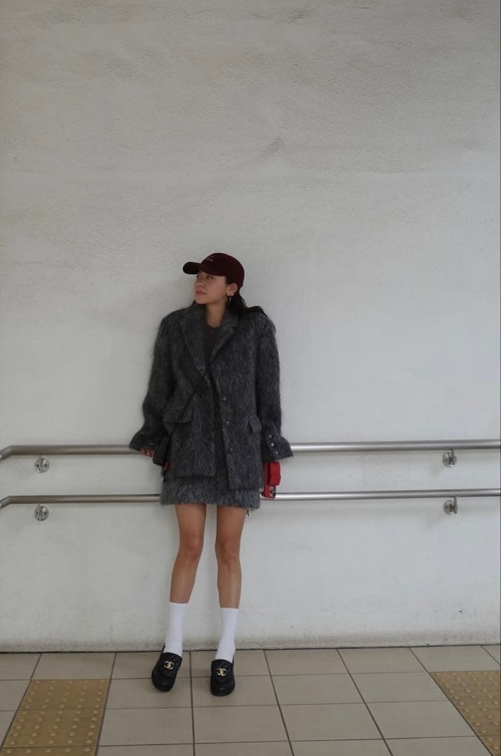 アリシアスタン　シャギーオーバーサイズジャケット上下セット　Sサイズ