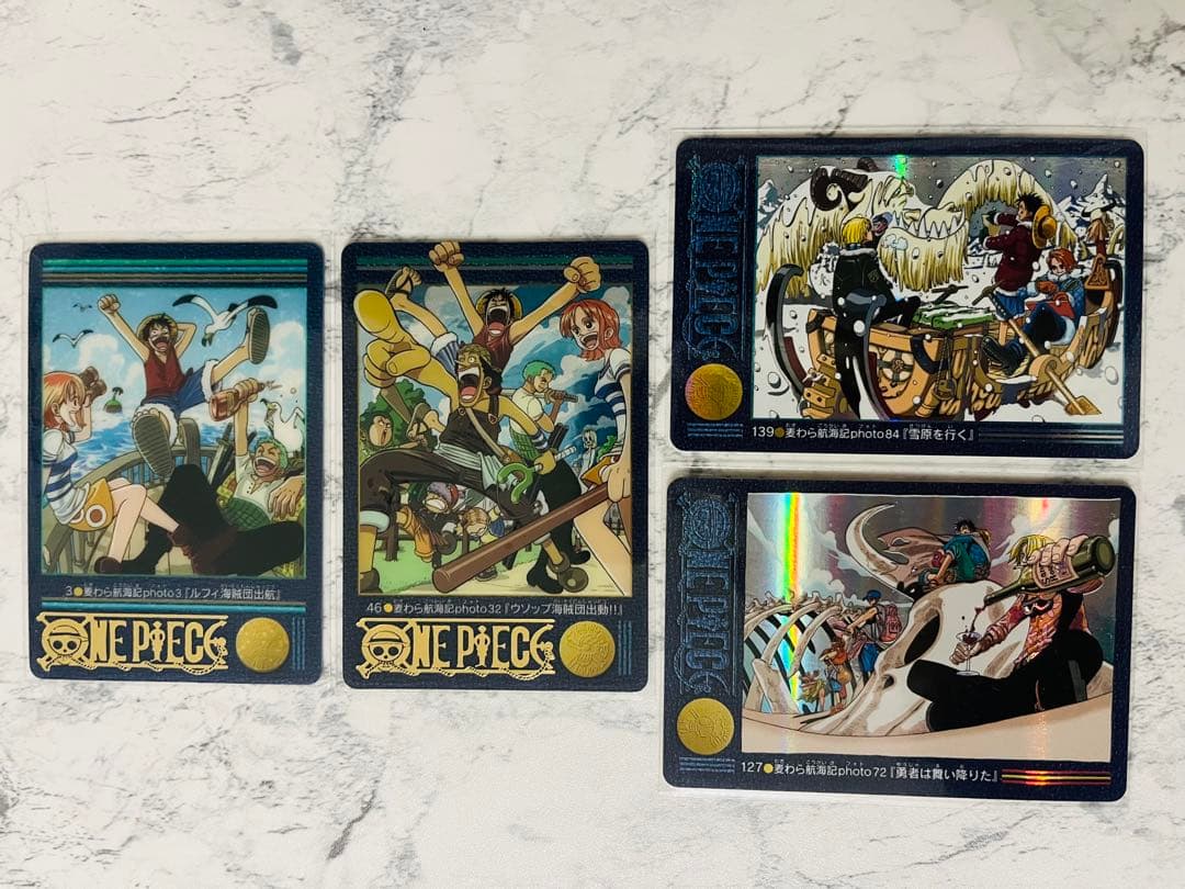 美品 ワンピースカードダス ビジュアルアドベンチャー 4枚 ONE PIECE
