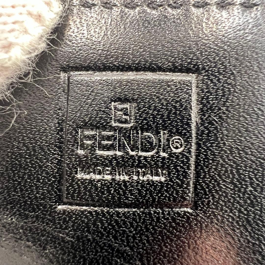 フェンディ ズッキーニ 長財布 FF マンマ フラップ キャンバス 総柄