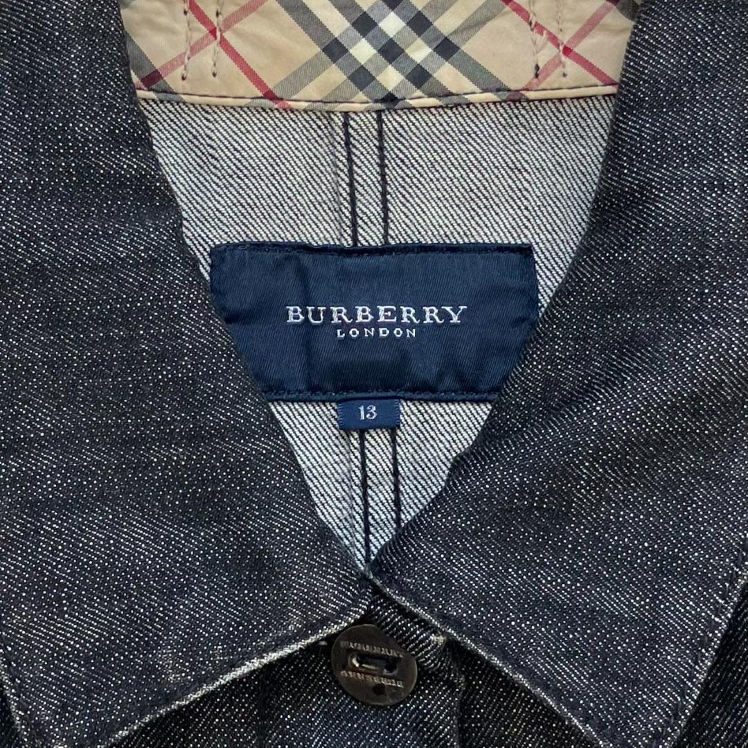 美品✨バーバリーロンドン デニムジャケット ノバチェック 大きいサイズ 13