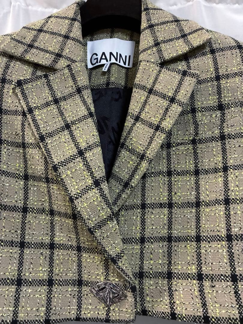 GANNI クロップドテーラードジャケット サイズ36