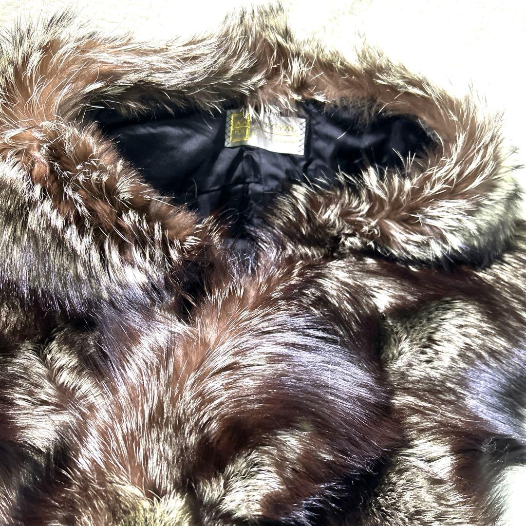 極美品　SAGA FOX  サガフォックスロイヤル　ファー　マフラー