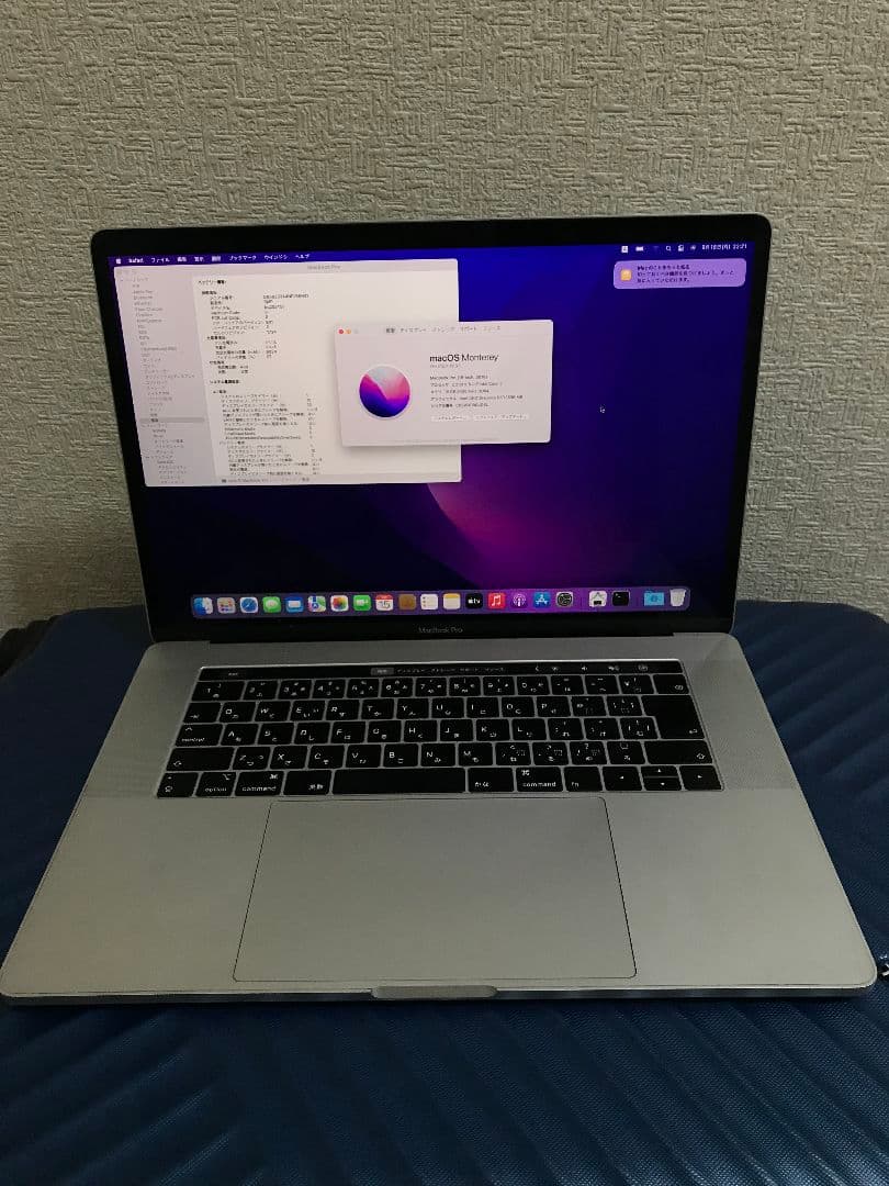 MacBook本体 Apple A1990 (2018) i7-8750H 16GB SSD256G